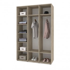 СТОУН С31 Шкаф 3-х створчатый (серый дуб/белый) в Карталах - kartaly.ok-mebel.com | фото 3
