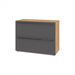 СТОУН С81 Комод (золотой дуб/графит) в Карталах - kartaly.ok-mebel.com | фото