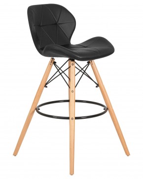 Стул барный DOBRIN BUTTERFLY BAR, ножки светлый бук, цвет чёрный в Карталах - kartaly.ok-mebel.com | фото 2