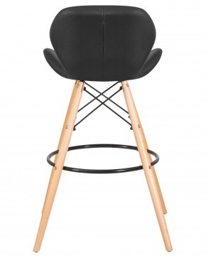 Стул барный DOBRIN BUTTERFLY BAR, ножки светлый бук, цвет чёрный в Карталах - kartaly.ok-mebel.com | фото 5