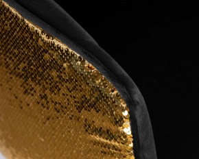 Стул барный DOBRIN DARCY GOLD SHINY, черный велюр с золотыми пайетками в Карталах - kartaly.ok-mebel.com | фото 8