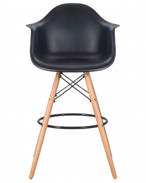 Стул барный DOBRIN DAW BAR, ножки светлый бук, цвет черный в Карталах - kartaly.ok-mebel.com | фото 6