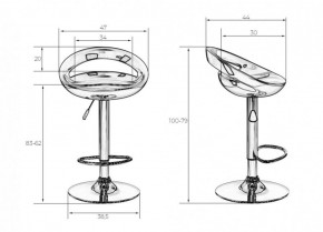 Стул барный DOBRIN DISCO LM-1010 (белый) в Карталах - kartaly.ok-mebel.com | фото 2