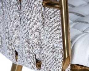 Стул барный DOBRIN EMMA GOLD, белый PU (T-01), белая ткань (F-49) в Карталах - kartaly.ok-mebel.com | фото 7