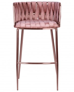 Стул барный DOBRIN EMMA ROSE GOLD, розовый велюр (VF-10) в Карталах - kartaly.ok-mebel.com | фото 6