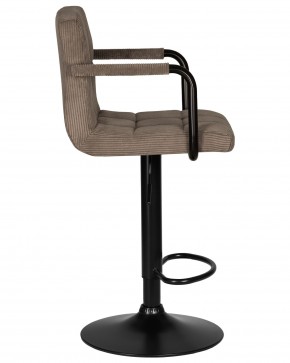 Стул барный DOBRIN KRUGER ARM BLACK, какао вельвет (LAR-E2041-05) в Карталах - kartaly.ok-mebel.com | фото 3