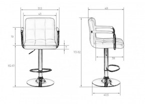 Стул барный DOBRIN KRUGER ARM LM-5011 (красный) в Карталах - kartaly.ok-mebel.com | фото 2