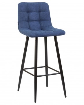 Стул барный DOBRIN NICOLE, черные матовые ножки, синяя ткань (UF860-14B) в Карталах - kartaly.ok-mebel.com | фото