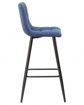 Стул барный DOBRIN NICOLE, черные матовые ножки, синяя ткань (UF860-14B) в Карталах - kartaly.ok-mebel.com | фото 3