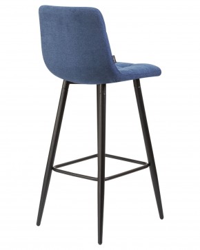 Стул барный DOBRIN NICOLE, черные матовые ножки, синяя ткань (UF860-14B) в Карталах - kartaly.ok-mebel.com | фото 4