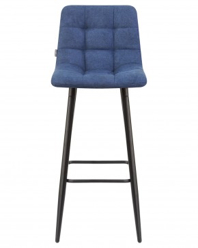 Стул барный DOBRIN NICOLE, черные матовые ножки, синяя ткань (UF860-14B) в Карталах - kartaly.ok-mebel.com | фото 6