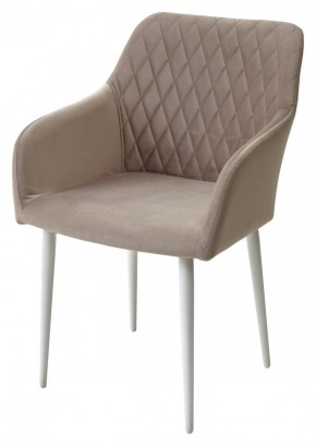 Стул BRANDY-X ЛАТТЕ #25 / белый каркас, велюр М-City в Карталах - kartaly.ok-mebel.com | фото 4