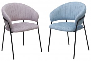 Стул ГЕММА, цвет RAIN 13 blue, велюр / черный каркас М-City в Карталах - kartaly.ok-mebel.com | фото 8