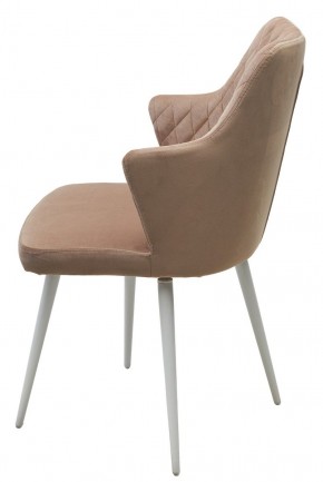Стул HERMAN 360 град. БЕЖЕВЫЙ #5, велюр / белый каркас М-City в Карталах - kartaly.ok-mebel.com | фото 8