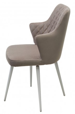 Стул HERMAN 360 град. ЛАТТЕ #25, велюр / белый каркас М-City в Карталах - kartaly.ok-mebel.com | фото 6