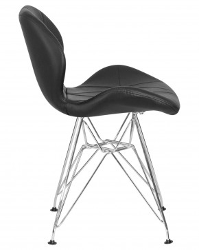 Стул обеденный DOBRIN BUTTERFLY CHROME, ножки хром, цвет чёрный в Карталах - kartaly.ok-mebel.com | фото 3