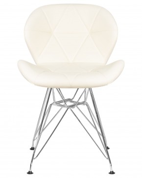 Стул обеденный DOBRIN BUTTERFLY CHROME, ножки хром, цвет кремовый в Карталах - kartaly.ok-mebel.com | фото 6