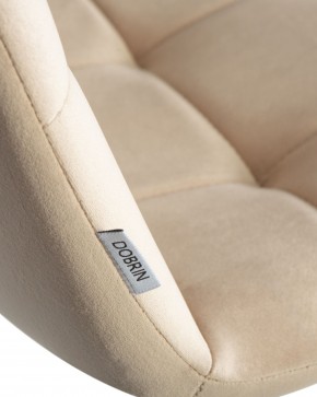 Стул обеденный DOBRIN CHILLY, Бежевый Holland 07, основание черный в Карталах - kartaly.ok-mebel.com | фото 10
