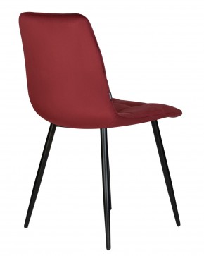 Стул обеденный DOBRIN CHILLY, Бордовый Holland 47, основание черный в Карталах - kartaly.ok-mebel.com | фото 6