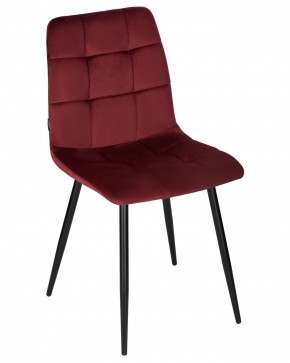 Стул обеденный DOBRIN CHILLY, Бордовый Holland 47, основание черный в Карталах - kartaly.ok-mebel.com | фото 9
