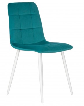 Стул обеденный DOBRIN CHILLY, Морской волны Holland 56, основание белое  в Карталах - kartaly.ok-mebel.com | фото