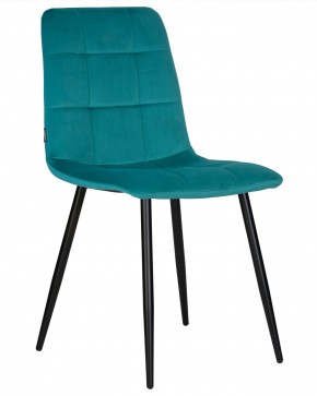 Стул обеденный DOBRIN CHILLY, Морской волны Holland 56, основание черное в Карталах - kartaly.ok-mebel.com | фото