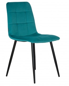 Стул обеденный DOBRIN CHILLY, Морской волны Holland 56, основание черное в Карталах - kartaly.ok-mebel.com | фото 2