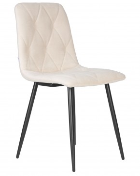 Стул обеденный DOBRIN CHILLY ROMBO, Бежевый Simple 44, основание черный в Карталах - kartaly.ok-mebel.com | фото 2