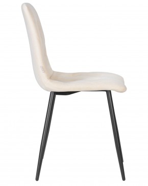 Стул обеденный DOBRIN CHILLY ROMBO, Бежевый Simple 44, основание черный в Карталах - kartaly.ok-mebel.com | фото 3