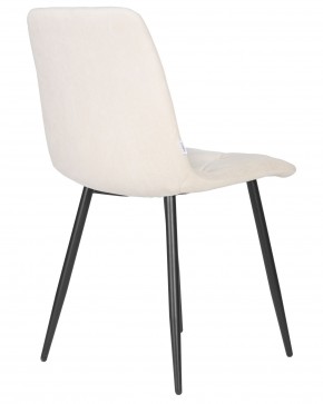 Стул обеденный DOBRIN CHILLY ROMBO, Бежевый Simple 44, основание черный в Карталах - kartaly.ok-mebel.com | фото 4