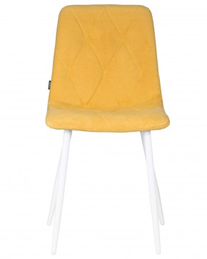 Стул обеденный DOBRIN CHILLY ROMBO, Горчичный Simple 15, основание белый в Карталах - kartaly.ok-mebel.com | фото 7