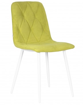 Стул обеденный DOBRIN CHILLY ROMBO, Лайм Simple 14, основание белый в Карталах - kartaly.ok-mebel.com | фото