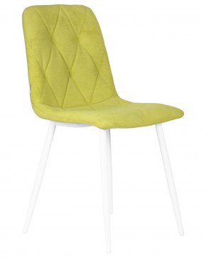 Стул обеденный DOBRIN CHILLY ROMBO, Лайм Simple 14, основание белый в Карталах - kartaly.ok-mebel.com | фото 2