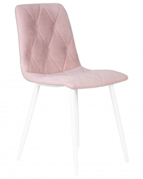 Стул обеденный DOBRIN CHILLY ROMBO, Розовый Simple 03, основание белый в Карталах - kartaly.ok-mebel.com | фото 2