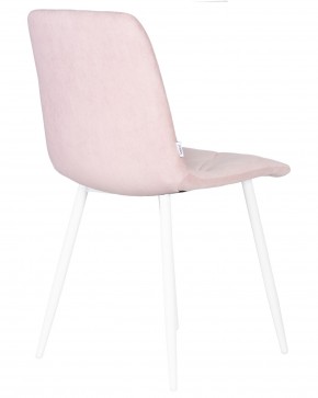 Стул обеденный DOBRIN CHILLY ROMBO, Розовый Simple 03, основание белый в Карталах - kartaly.ok-mebel.com | фото 4