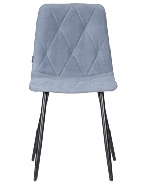 Стул обеденный DOBRIN CHILLY ROMBO, Серо-голубой Simple 26, основание черное в Карталах - kartaly.ok-mebel.com | фото 6