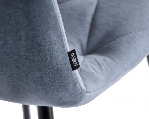 Стул обеденный DOBRIN CHILLY ROMBO, Серо-голубой Simple 26, основание черное в Карталах - kartaly.ok-mebel.com | фото 7
