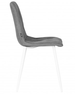 Стул обеденный DOBRIN CHILLY ROMBO, Серый Simple 33, основание белый в Карталах - kartaly.ok-mebel.com | фото 3
