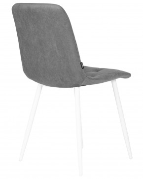 Стул обеденный DOBRIN CHILLY ROMBO, Серый Simple 33, основание белый в Карталах - kartaly.ok-mebel.com | фото 4