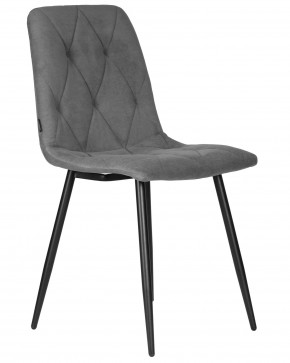 Стул обеденный DOBRIN CHILLY ROMBO, Серый Simple 33, основание черное в Карталах - kartaly.ok-mebel.com | фото 2