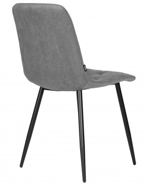 Стул обеденный DOBRIN CHILLY ROMBO, Серый Simple 33, основание черное в Карталах - kartaly.ok-mebel.com | фото 4