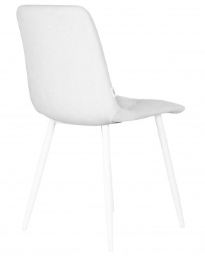 Стул обеденный DOBRIN CHILLY ROMBO, Светло-серый Simple 29, основание белое в Карталах - kartaly.ok-mebel.com | фото 4