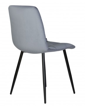 Стул обеденный DOBRIN CHILLY, Серо-голубой Holland 14, основание черное в Карталах - kartaly.ok-mebel.com | фото 4