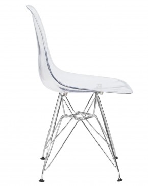 Стул обеденный DOBRIN DSR CASPER, ножки хром, цвет прозрачный в Карталах - kartaly.ok-mebel.com | фото 3