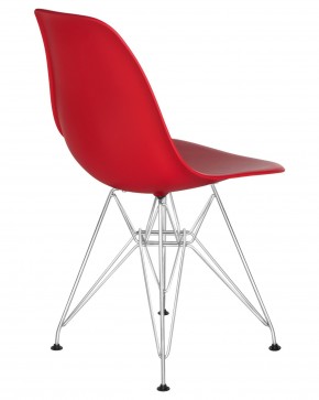 Стул обеденный DOBRIN DSR, ножки хром, цвет красный (R-02) в Карталах - kartaly.ok-mebel.com | фото 4