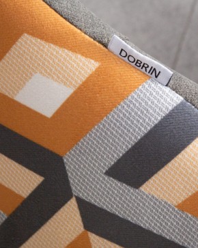 Стул обеденный DOBRIN MARKUS, ЭМАЛЬ ЧЕРНЫЙ МУАР ткань Candy Graphite+Escada Ochre в Карталах - kartaly.ok-mebel.com | фото 10