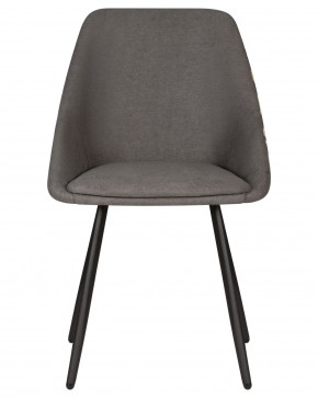 Стул обеденный DOBRIN MARKUS, ЭМАЛЬ ЧЕРНЫЙ МУАР ткань Candy Graphite+Escada Ochre в Карталах - kartaly.ok-mebel.com | фото 6