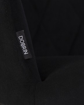 Стул обеденный DOBRIN ROBY, ЭМАЛЬ ЧЕРНЫЙ МУАР велюр Catania Black в Карталах - kartaly.ok-mebel.com | фото 2