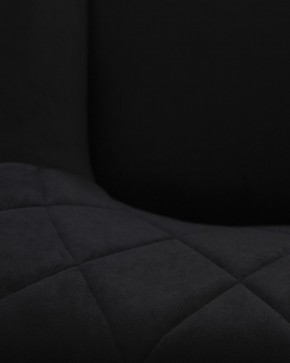 Стул обеденный DOBRIN ROBY, ЭМАЛЬ ЧЕРНЫЙ МУАР велюр Catania Black в Карталах - kartaly.ok-mebel.com | фото 3