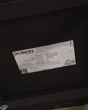 Стул обеденный DOBRIN ROBY, ЭМАЛЬ ЧЕРНЫЙ МУАР велюр Catania Forest в Карталах - kartaly.ok-mebel.com | фото 12